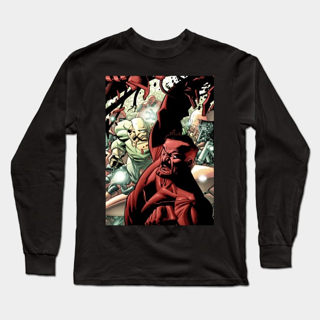 omni man Long Sleeve T-Shirt by super villain